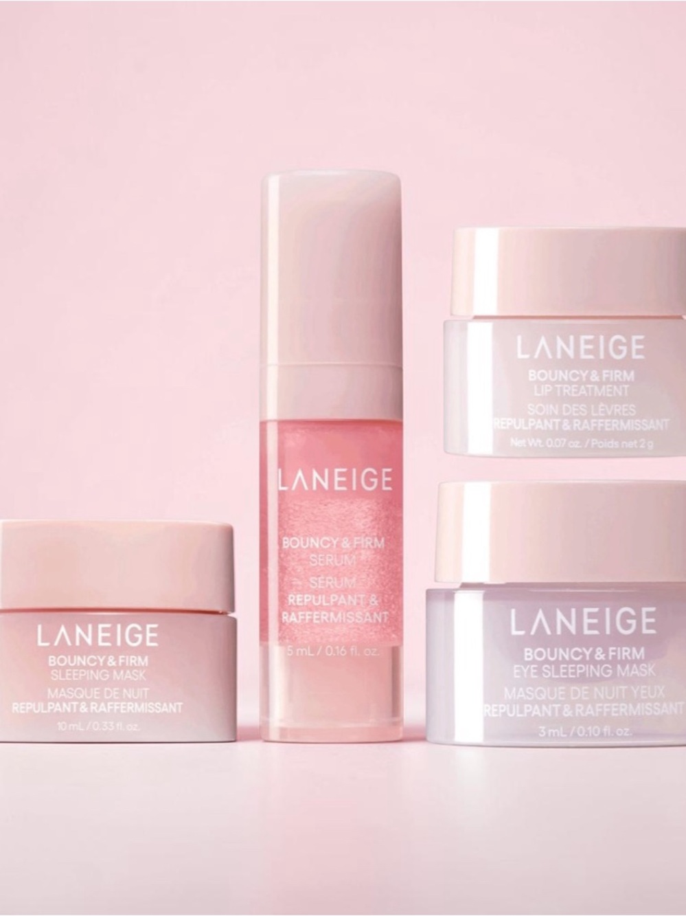 LANEIGE Bouncy & Firm Slow Aging Set - Soft Pink Cream